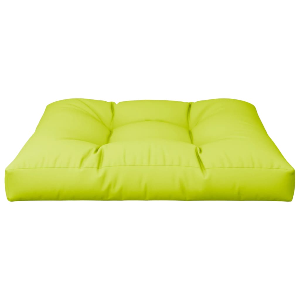 Poduška Na Palety Jasně Zelená 70 X 70 X 12 Cm Textil