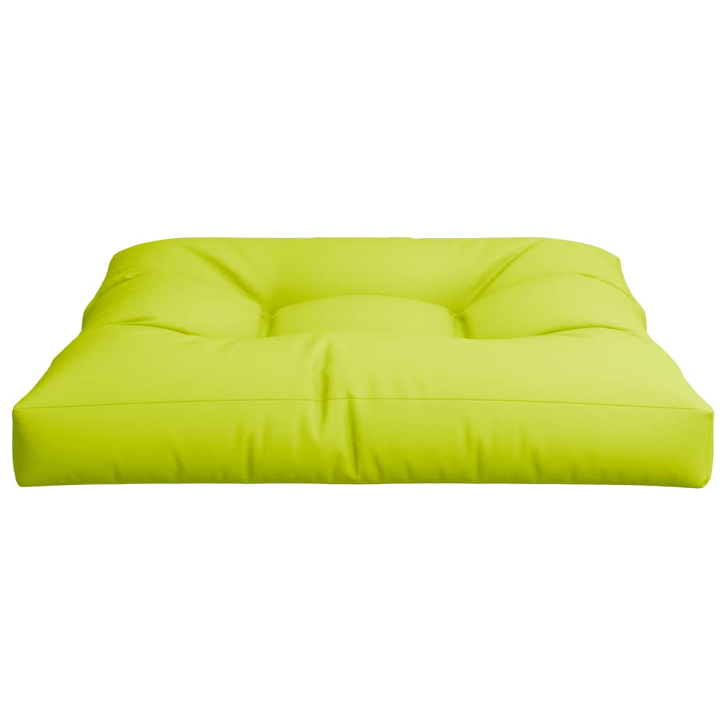 Poduška Na Palety Jasně Zelená 70 X 70 X 12 Cm Textil