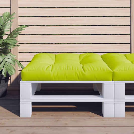 Poduška Na Palety Jasně Zelená 70 X 70 X 12 Cm Textil