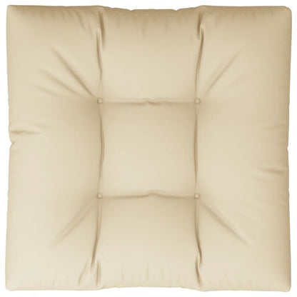 Poduška Na Palety Béžová 80 X 80 X 12 Cm Textil