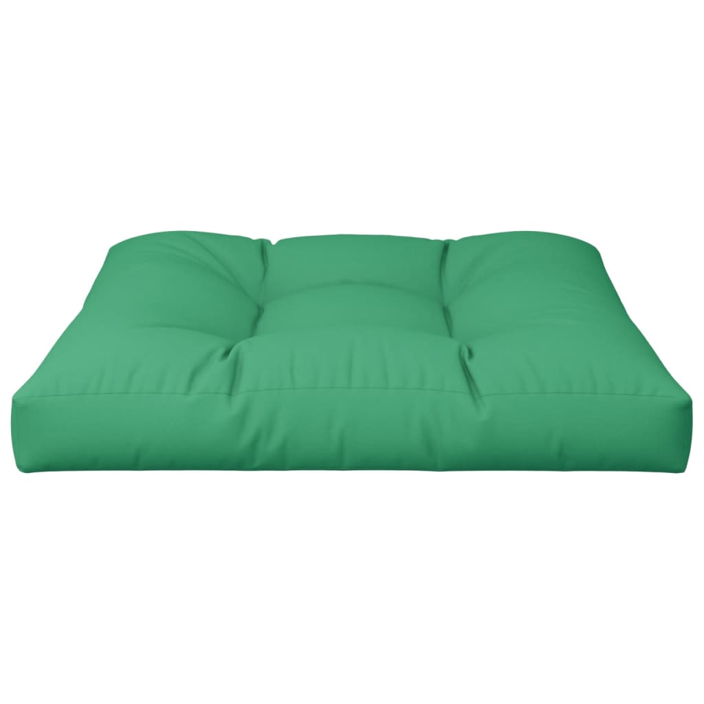 Poduška Na Palety Zelená 80 X 80 X 12 Cm Textil