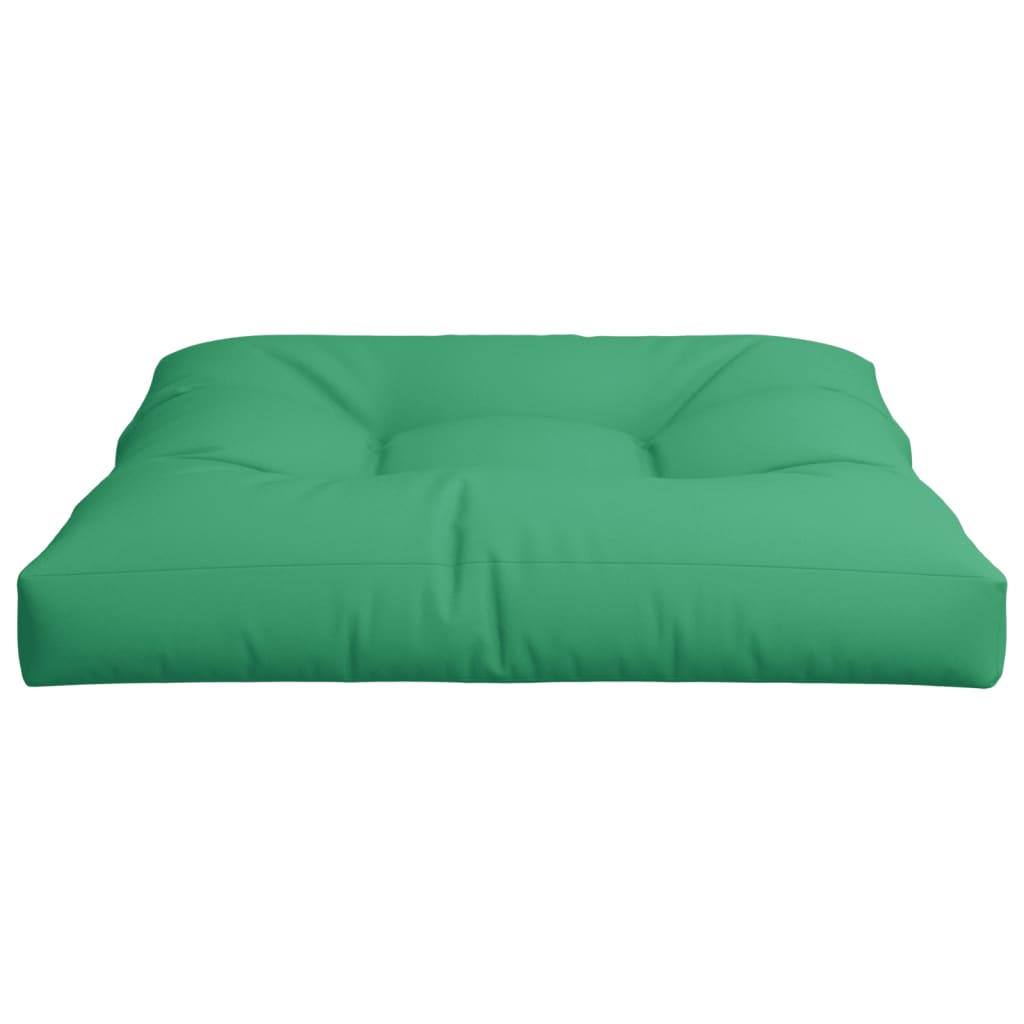 Poduška Na Palety Zelená 80 X 80 X 12 Cm Textil