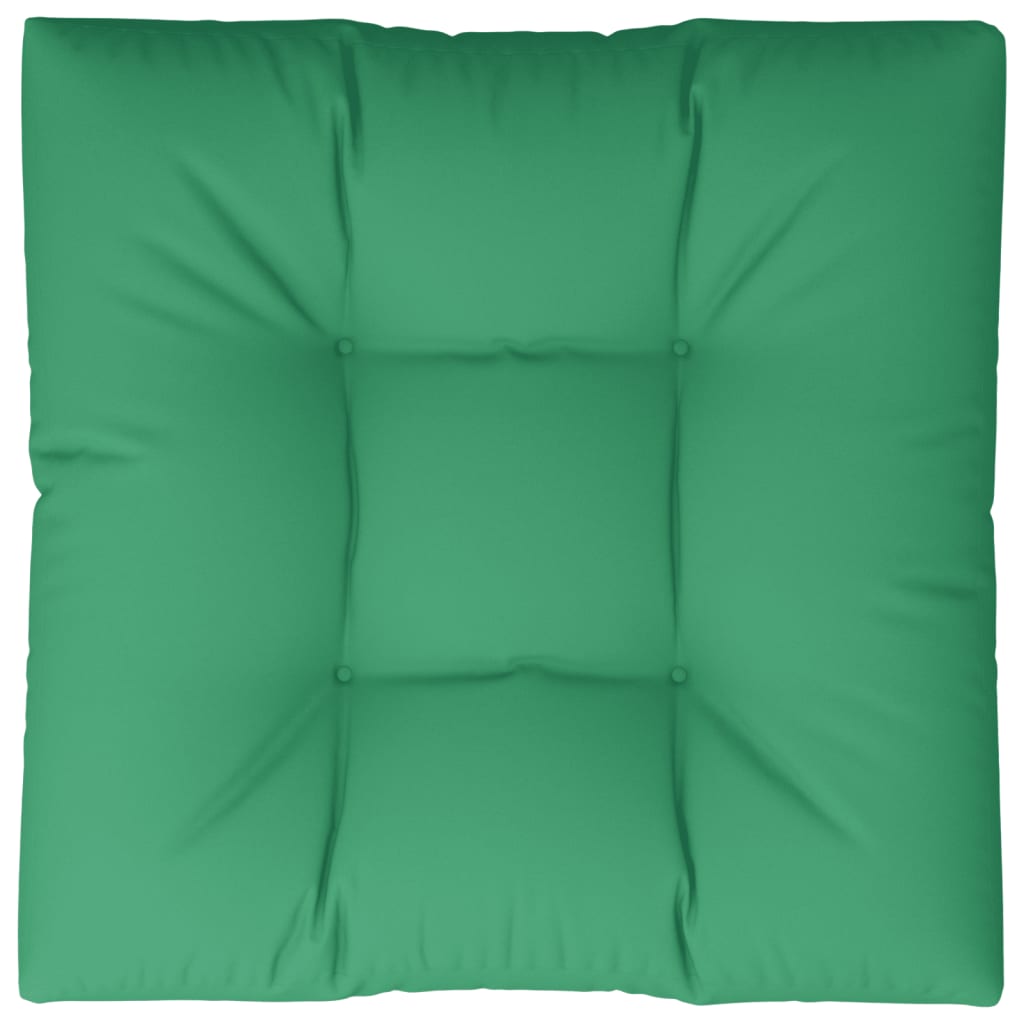 Poduška Na Palety Zelená 80 X 80 X 12 Cm Textil