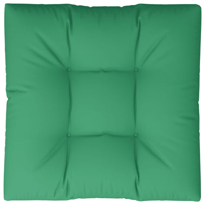 Poduška Na Palety Zelená 80 X 80 X 12 Cm Textil