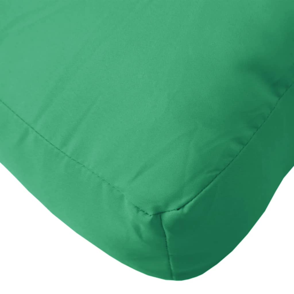 Poduška Na Palety Zelená 80 X 80 X 12 Cm Textil