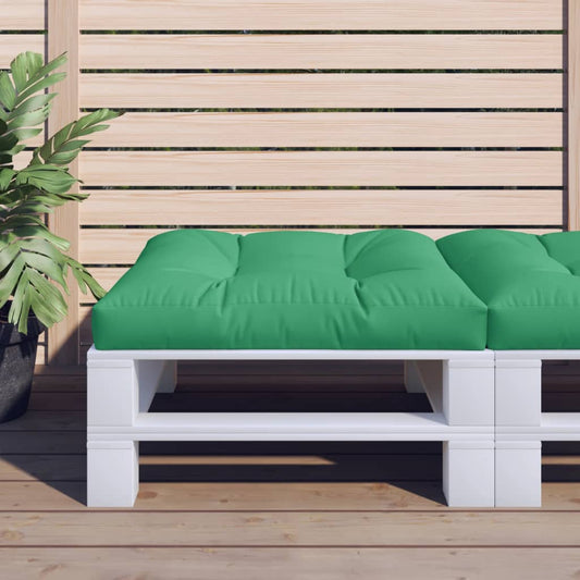 Poduška Na Palety Zelená 80 X 80 X 12 Cm Textil