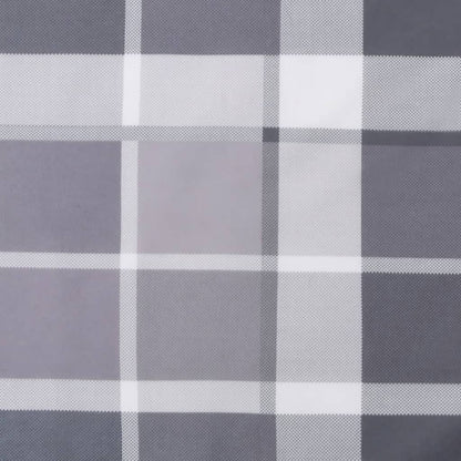 Poduška Na Palety Šedá Károvaná 80 X 80 X 12 Cm Textil