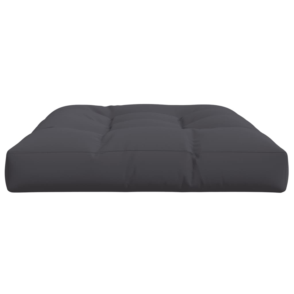 Poduška Na Palety Antracitová 120 X 80 X 12 Cm Textil