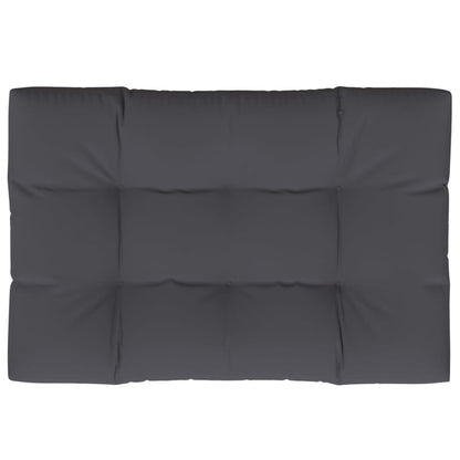 Poduška Na Palety Antracitová 120 X 80 X 12 Cm Textil