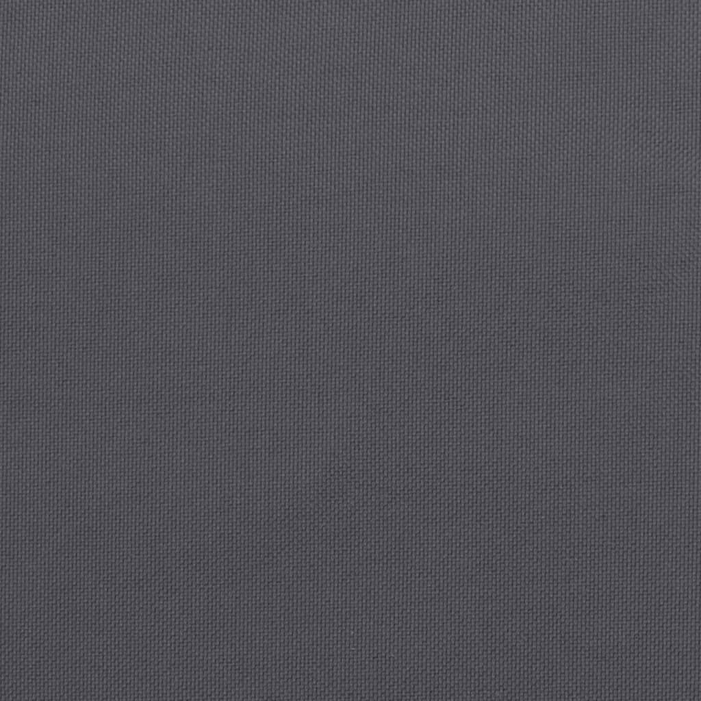 Poduška Na Palety Antracitová 120 X 80 X 12 Cm Textil
