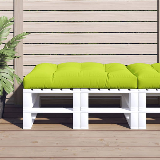 Poduška Na Palety Jasně Zelená 120 X 80 X 12 Cm Textil