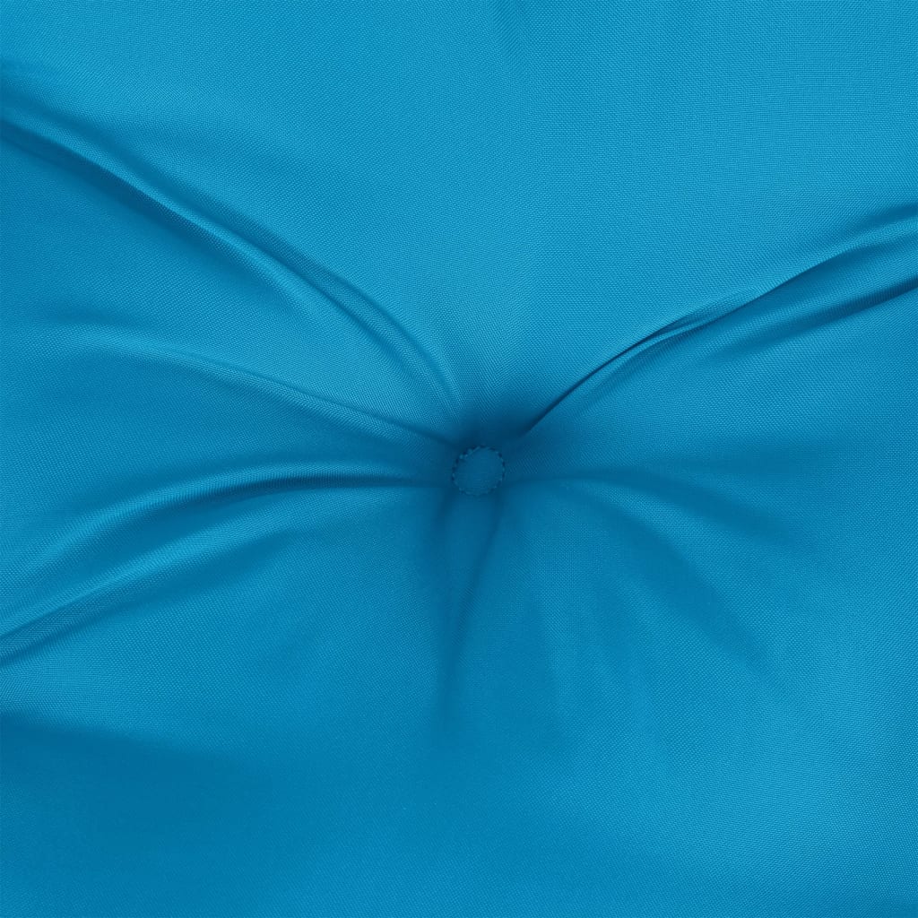 Poduška Na Palety Světle Modrá 50 X 40 X 12 Cm Textil