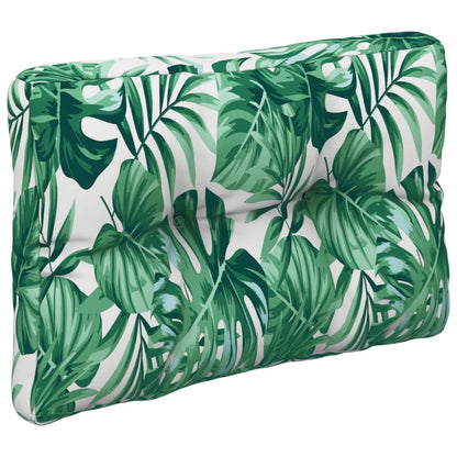 Poduška Na Palety Vzor Listů 50 X 40 X 12 Cm Textil