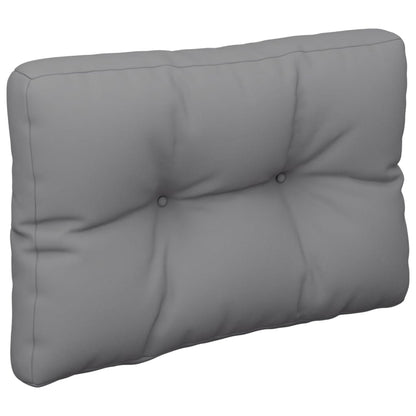 Poduška Na Palety Šedá 60 X 40 X 12 Cm Textil