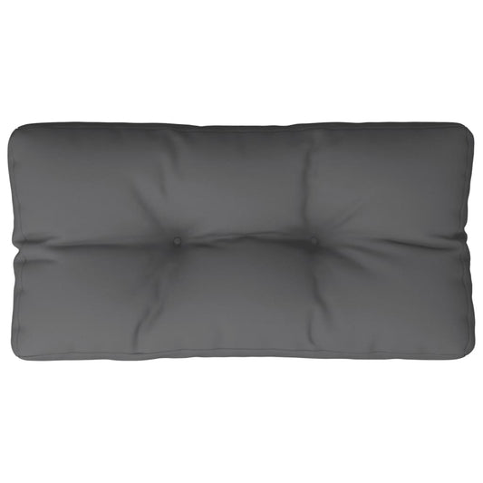 Poduška Na Palety Antracitová 70 X 40 X 12 Cm Textil