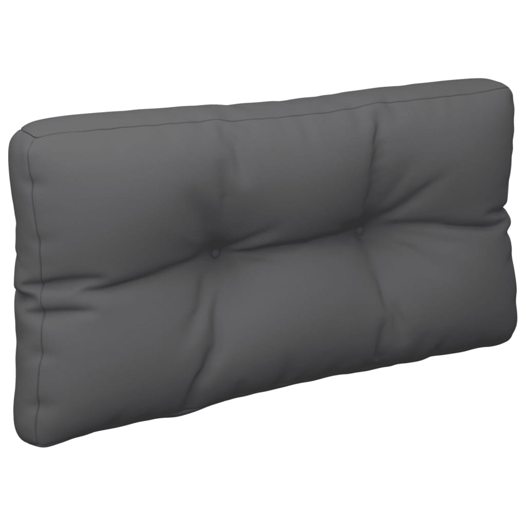 Poduška Na Palety Antracitová 70 X 40 X 12 Cm Textil