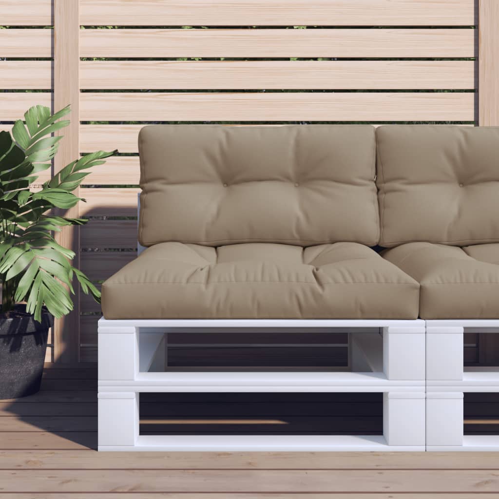 Poduška Na Palety Taupe 70 X 40 X 12 Cm Textil