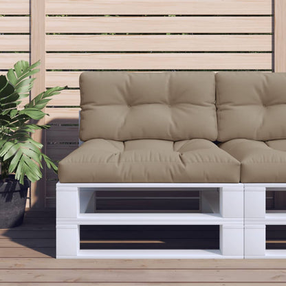Poduška Na Palety Taupe 70 X 40 X 12 Cm Textil
