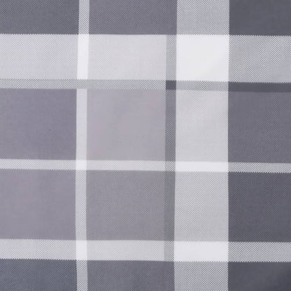 Poduška Na Palety Šedá Károvaná 70 X 40 X 12 Cm Textil