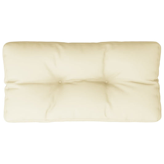 Poduška Na Palety Krémová 80 X 40 X 12 Cm Textil