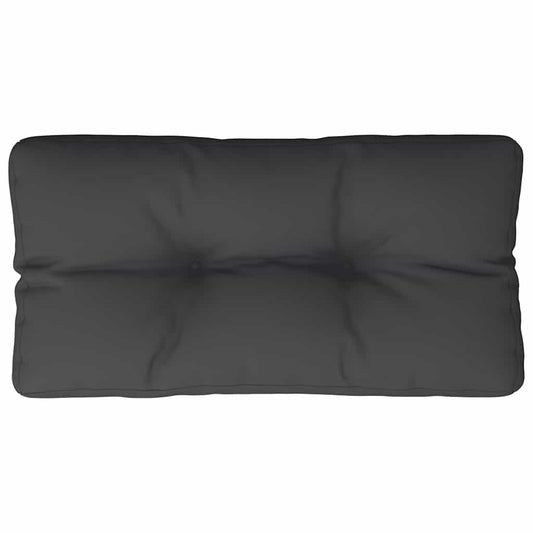 Poduška Na Palety Černá 80 X 40 X 12 Cm Textil