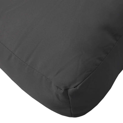 Poduška Na Palety Černá 80 X 40 X 12 Cm Textil