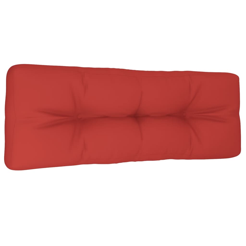 Poduška Na Palety Červená 120 X 40 X 12 Cm Textil