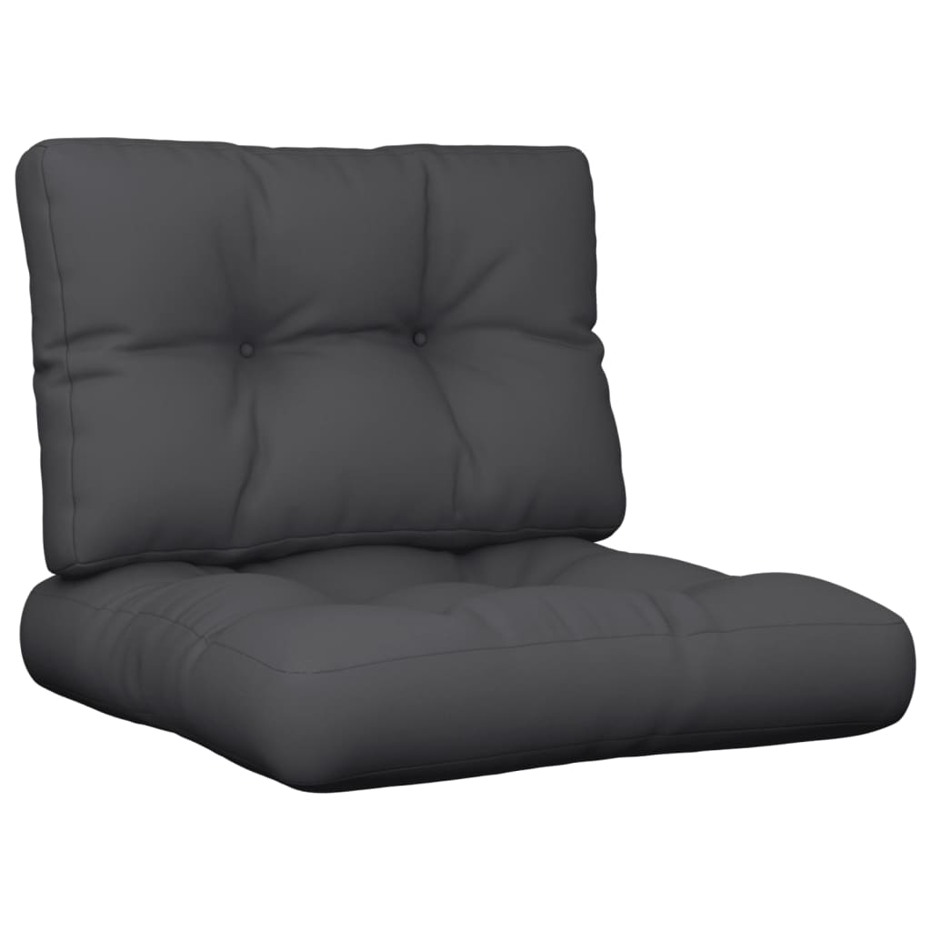 Podušky Na Palety 2 Ks Černé Textil