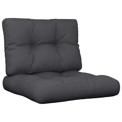 Podušky Na Palety 2 Ks Černé Textil
