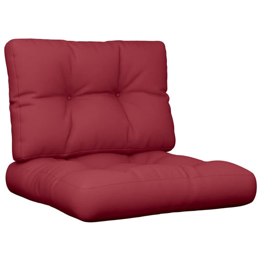 Podušky Na Palety 2 Ks Vínové Textil