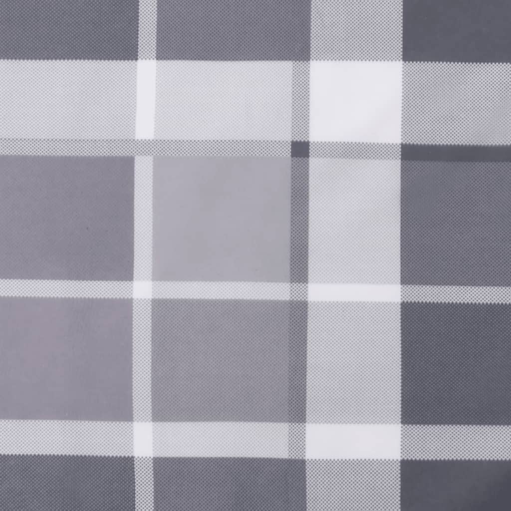 Podušky Na Palety 2 Ks Šedé Kárované Textil
