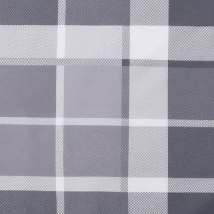 Podušky Na Palety 2 Ks Šedé Kárované Textil