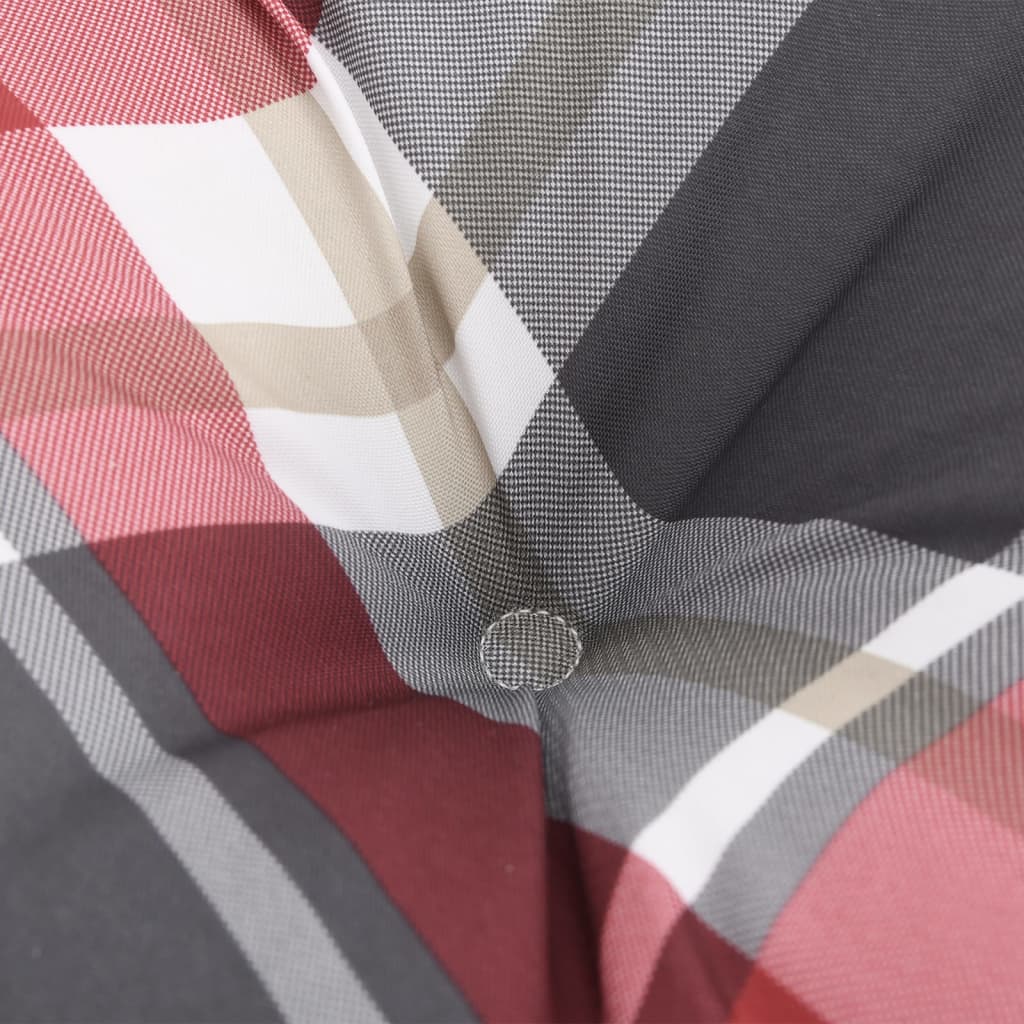 Podušky Na Palety 2 Ks Červené Kárované Textil Vzor Červená Kostka