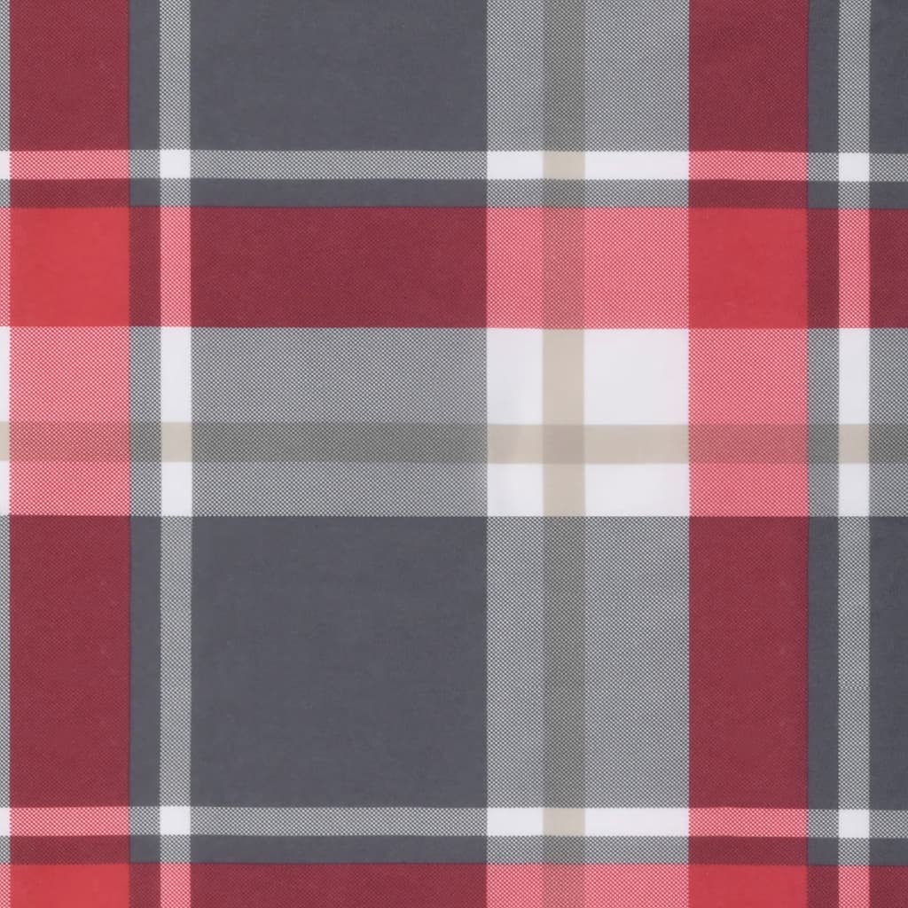 Podušky Na Palety 2 Ks Červené Kárované Textil