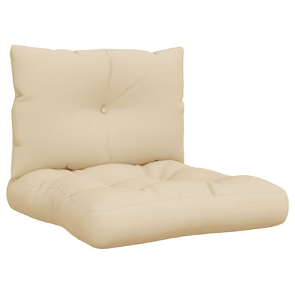 Podušky Na Palety 2 Ks Béžové Textil