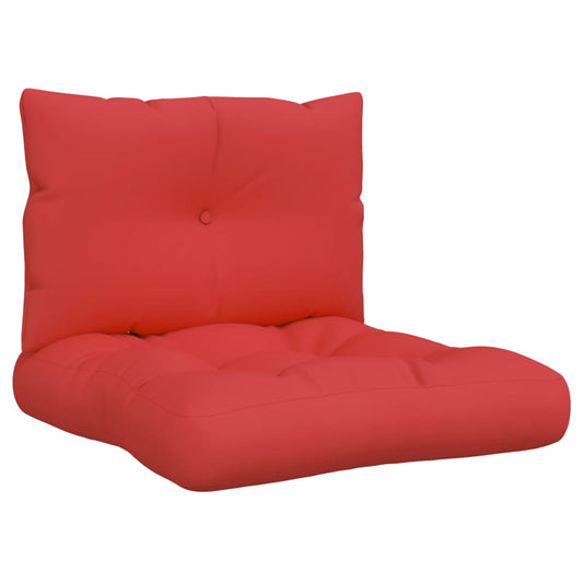 Podušky Na Palety 2 Ks Červené Textil