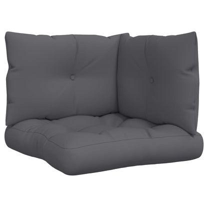 Podušky Na Palety 3 Ks Antracitové Textil