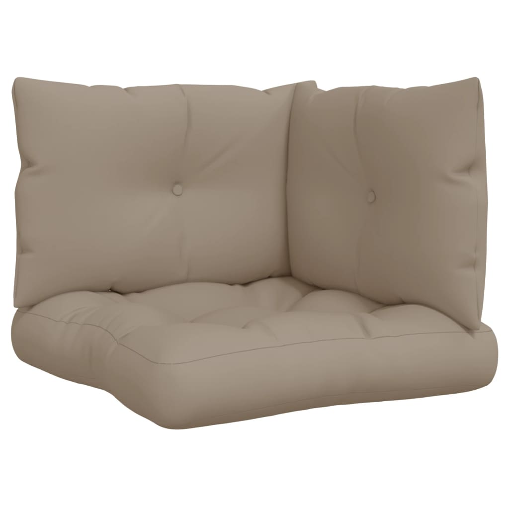 Podušky Na Palety 3 Ks Taupe Textil