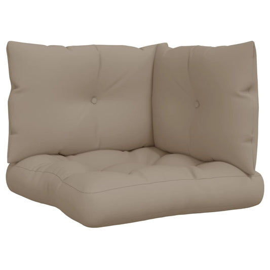Podušky Na Palety 3 Ks Taupe Textil