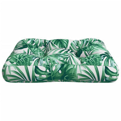 Poduška Na Palety Vzor Listů 60 X 61,5 X 10 Cm Textil