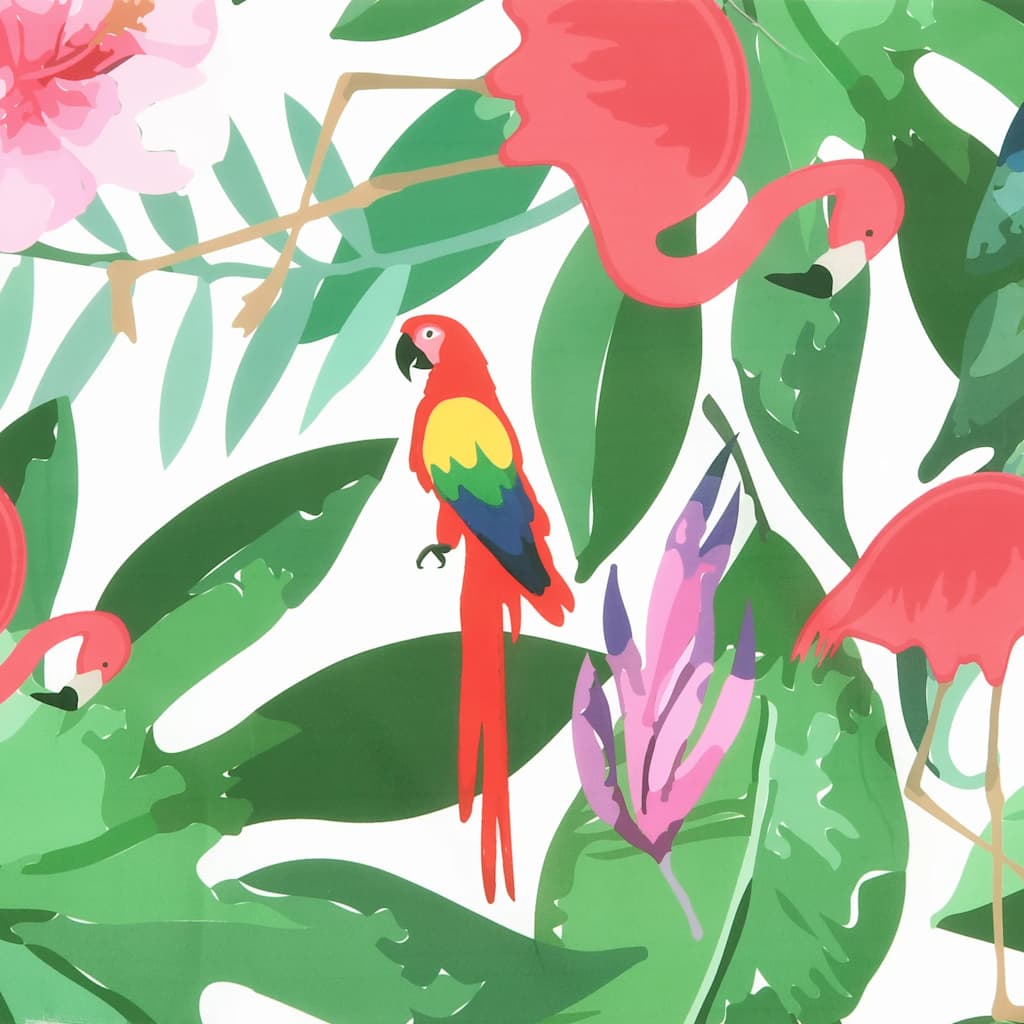 Podušky Na Zahradní Židli 4 Ks Vícebarevné Textil Zelená A Růžová