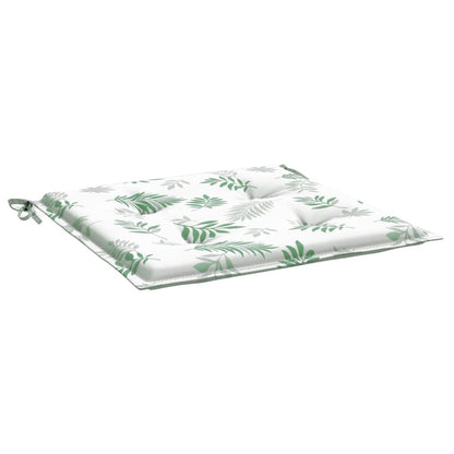 Podušky Na Židli 2 Ks Vzor Listů 50 X 50 X 4 Cm Textil