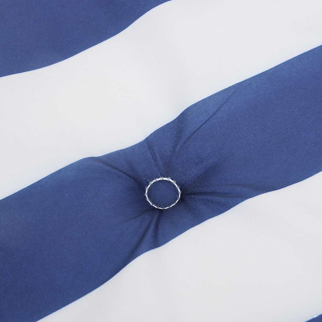 Poduška Na Zahradní Lavici Modré A Bílé Pruhy 100X50X3Cm Oxford