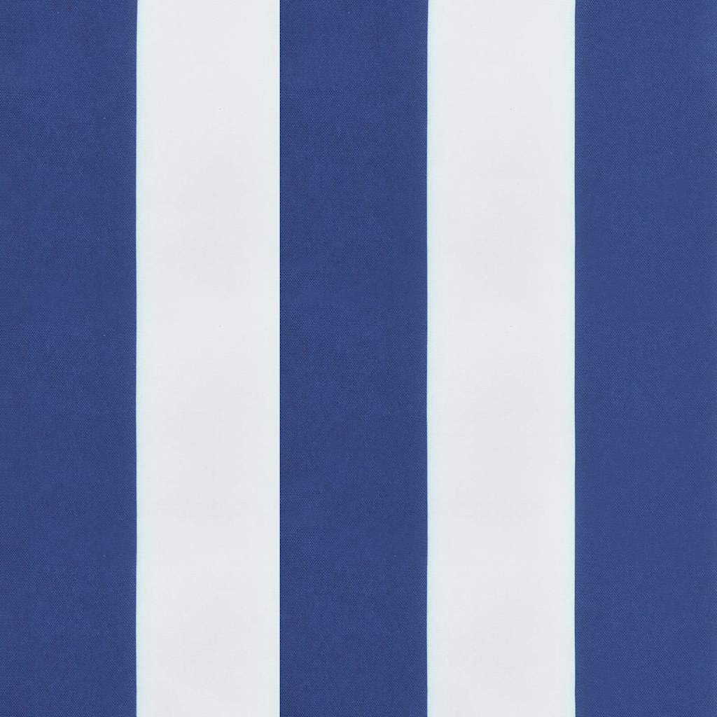 Poduška Na Zahradní Lavici Modré A Bílé Pruhy 100X50X3Cm Oxford