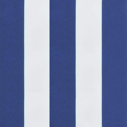 Poduška Na Zahradní Lavici Modré A Bílé Pruhy 100X50X3Cm Oxford