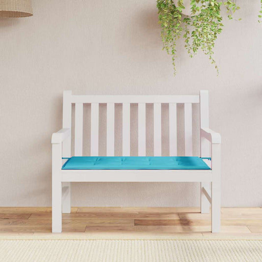 Polštář Na Židli Oxford Látka Tyrkysová 100 X 50 X 3 Cm