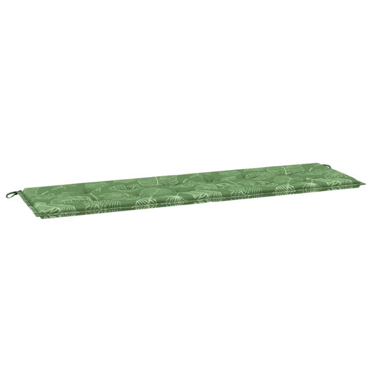 Podložka Na Lavici Oxford Látka Listový Design 150 X 50 X 3 Cm