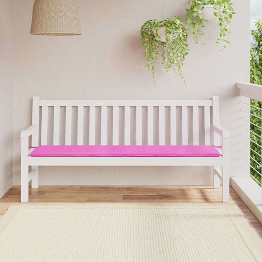 Podložka Na Lavici Oxford Látka Růžová 150 X 50 X 3 Cm