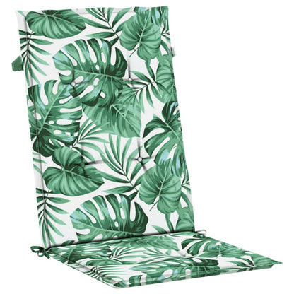 Podušky Na Židli S Vysokým Opěradlem 6 Ks Vzor Listů Textil