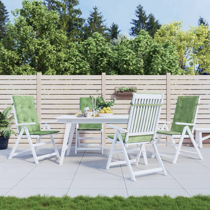 Podušky Na Židli S Vysokým Opěradlem 4 Ks Vzor Listů Textil